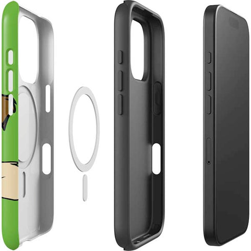 Looney Tunes Wile E Coyote Zoomed In iPhone 16 Pro Magsafe Impact Case